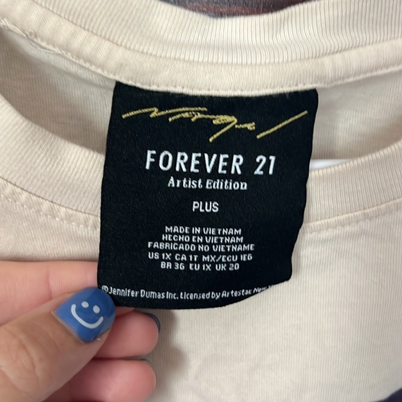 Forever 21 Patrick Nagel tee size 1X - Picture 5 of 6